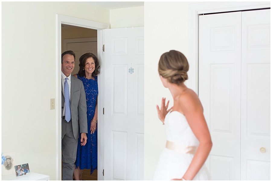 Mom and Dad check-in on daughter getting ready for her wedding