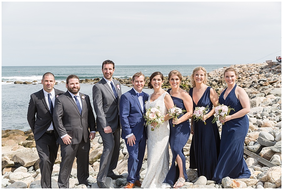 Bridal party at Narragansett Beach