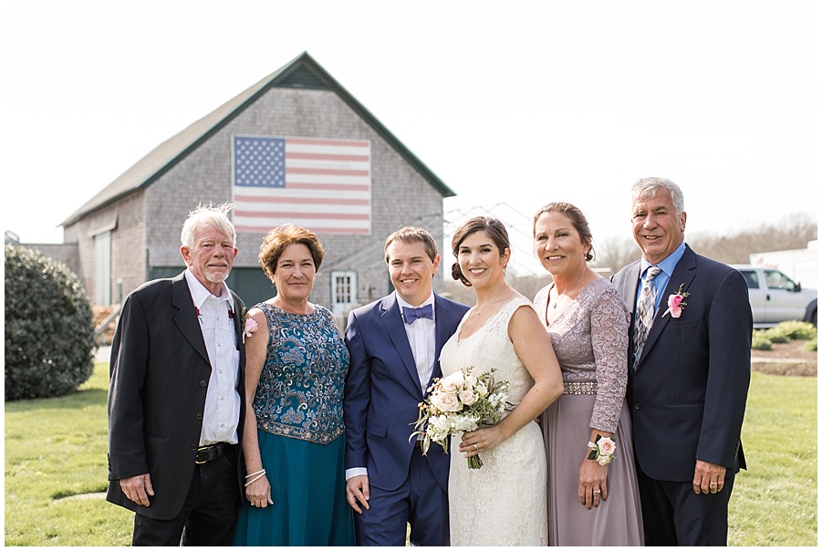 family photos at Kinney Bungalow barn wedding