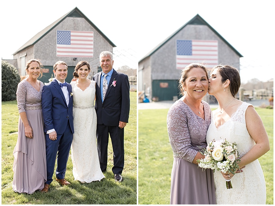 family portraits at Kinney Bungalow wedding