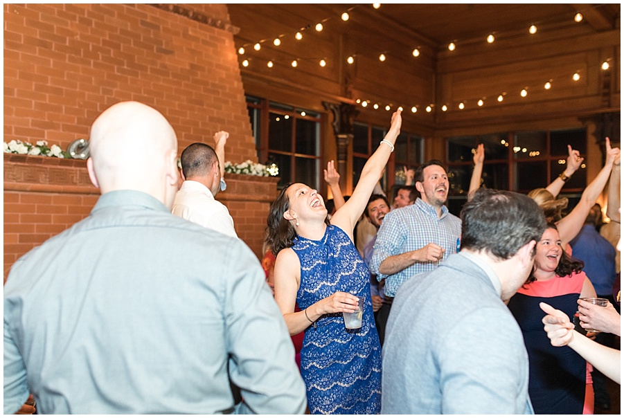 wedding guests dance the night away at Kinney Bungalow