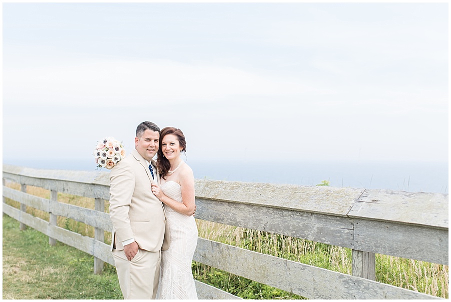 Bride and Groom at Southeast Light