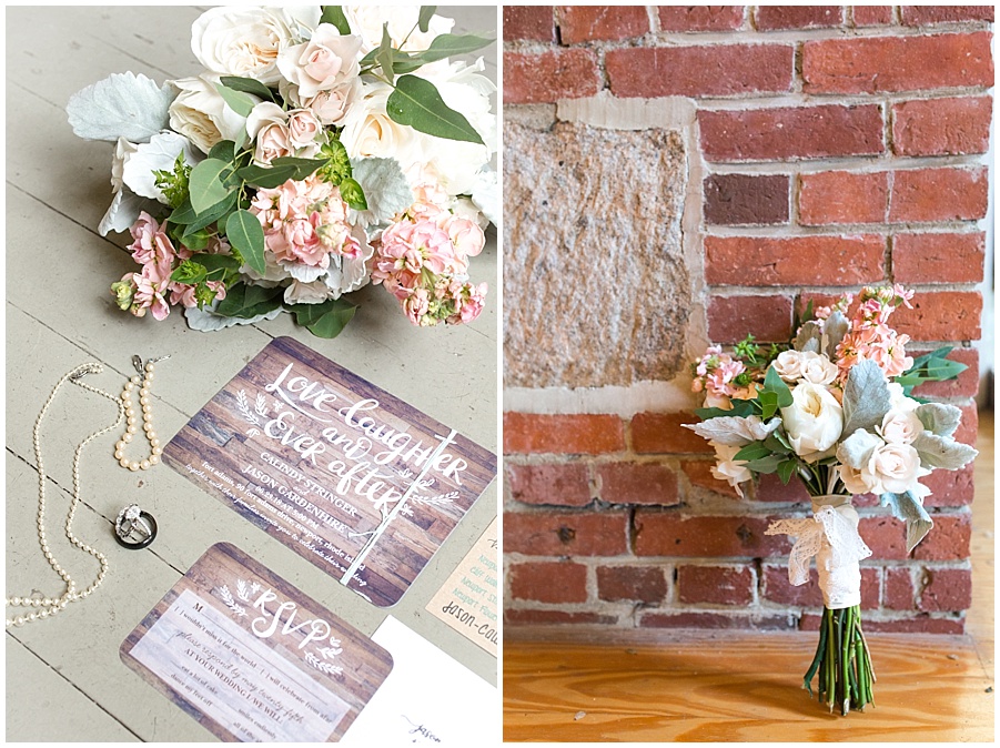 rustic chic wedding day details 