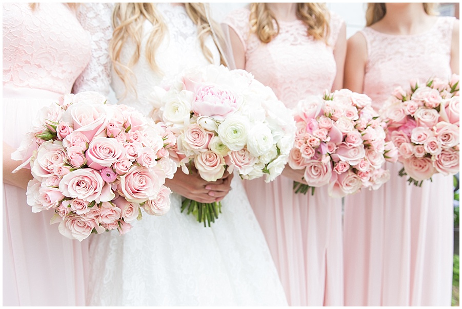 blush pink bridal bouquets