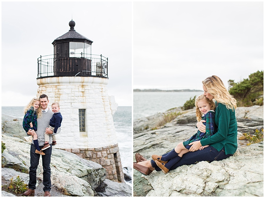 Family Photo Session at Castle Hill Lighthouse