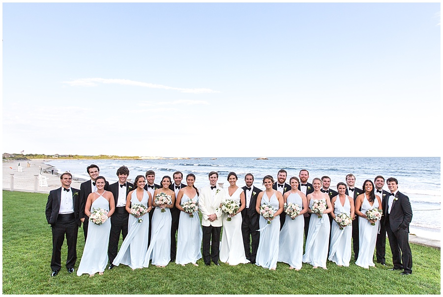 Narragansett Dunes Club bridal party by Maria Burton Photography
