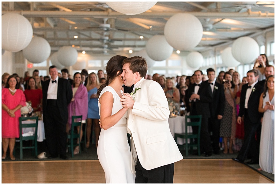 Narragansett Dunes Club wedding reception by Maria Burton Photography