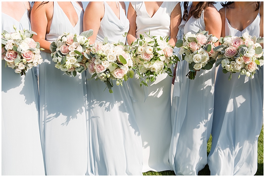 Narragansett Dunes Club bridesmaids by Maria Burton Photography