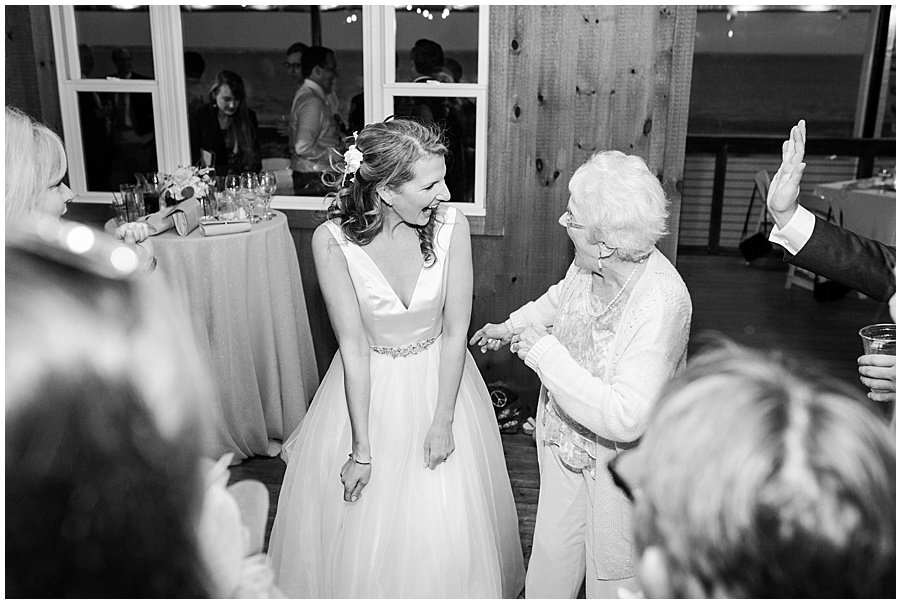 bride dances with groom's 82 year old grandmother