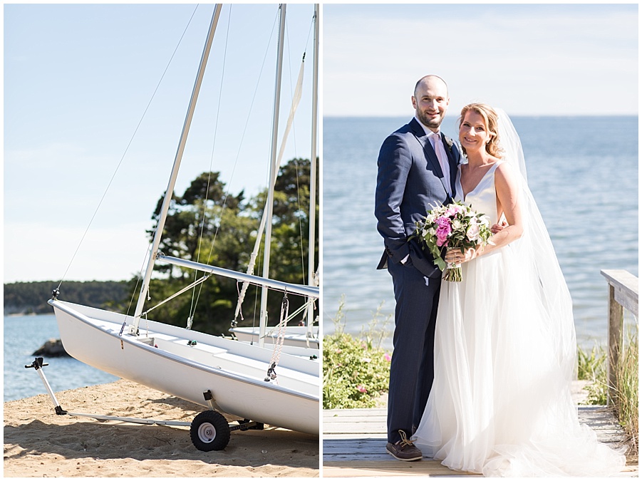 cape cod nautically inspired wedding at chequesset yacht club