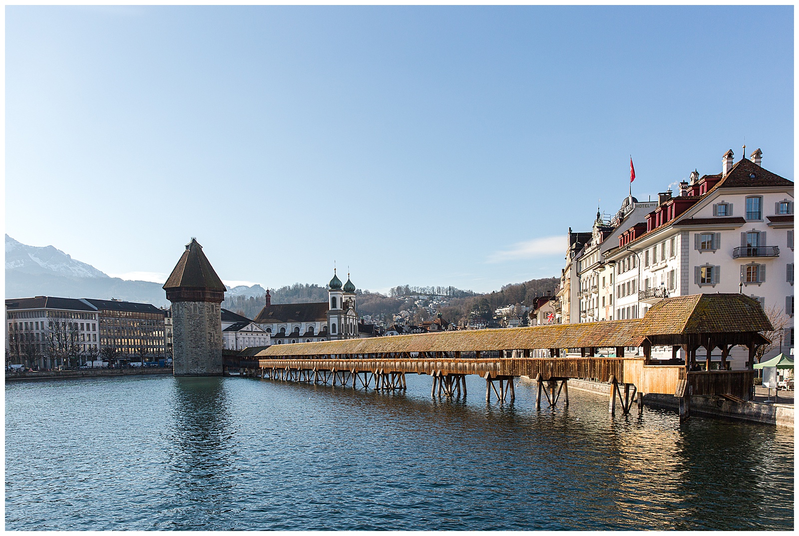 Chapel Bridge in Luzern Switzerland