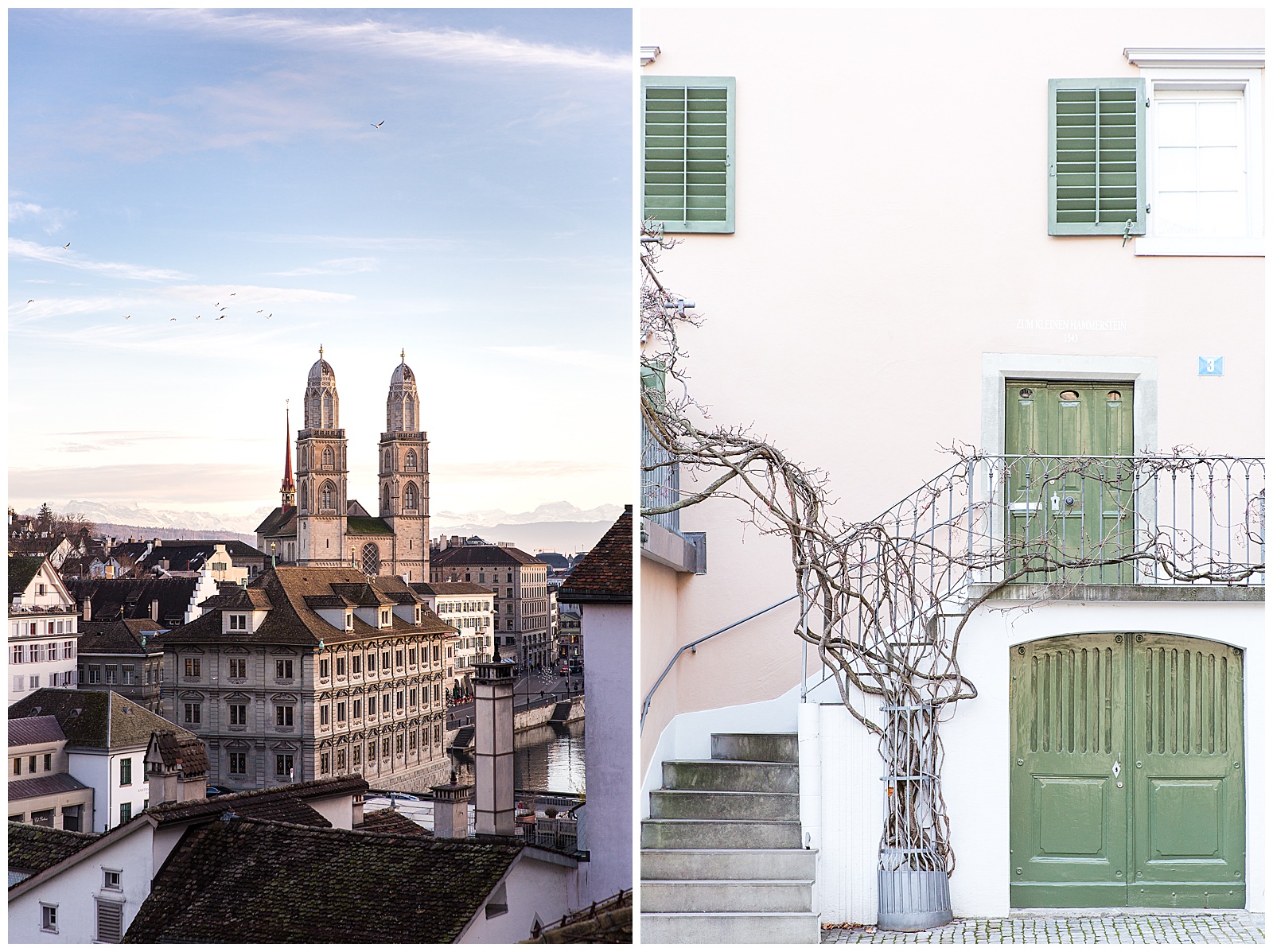 Beautiful architectural details in Zurich Switerland