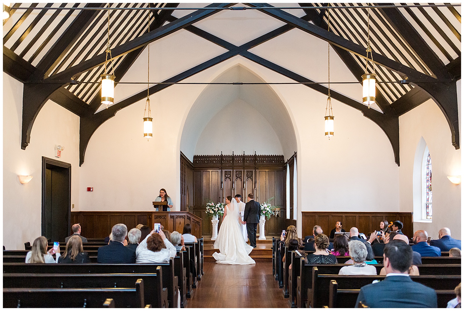 Wedding Ceremony at Kay Chapel in Newport