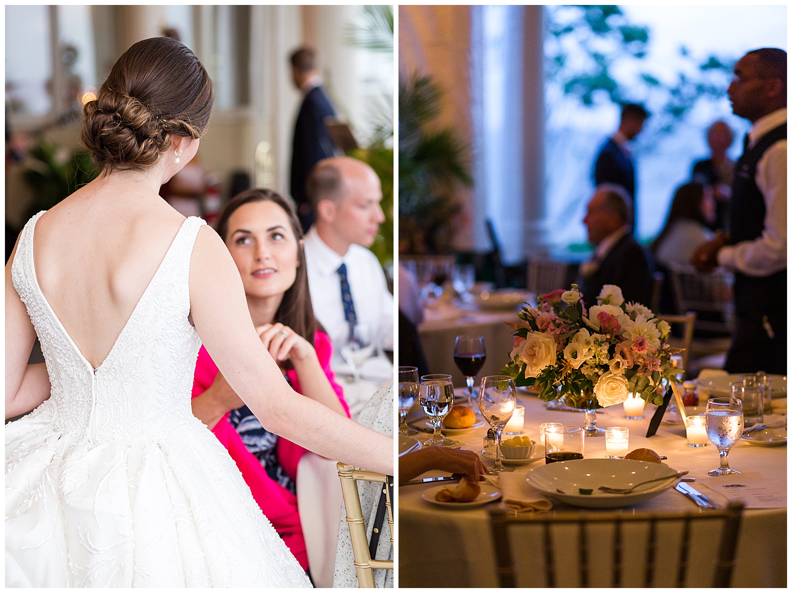 The Chanler Newport wedding details at the reception