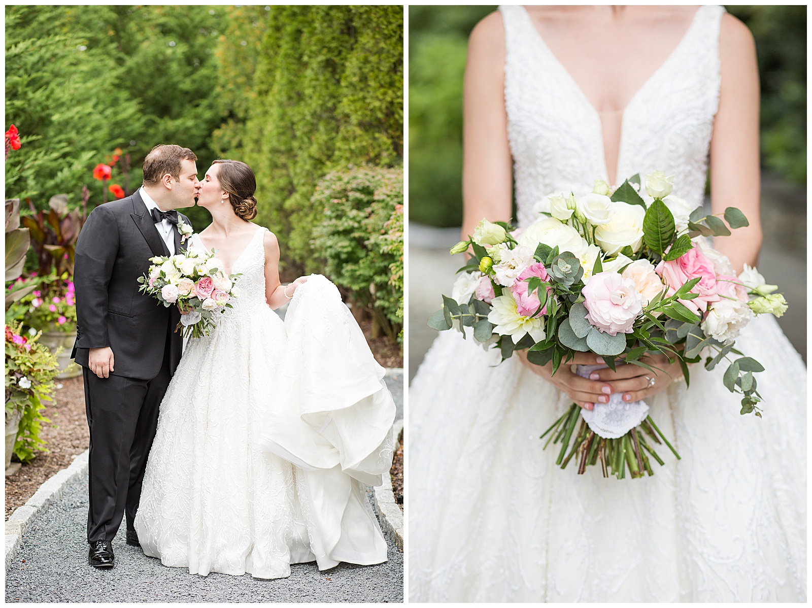 Studio 539 wedding bouquet images during a first look