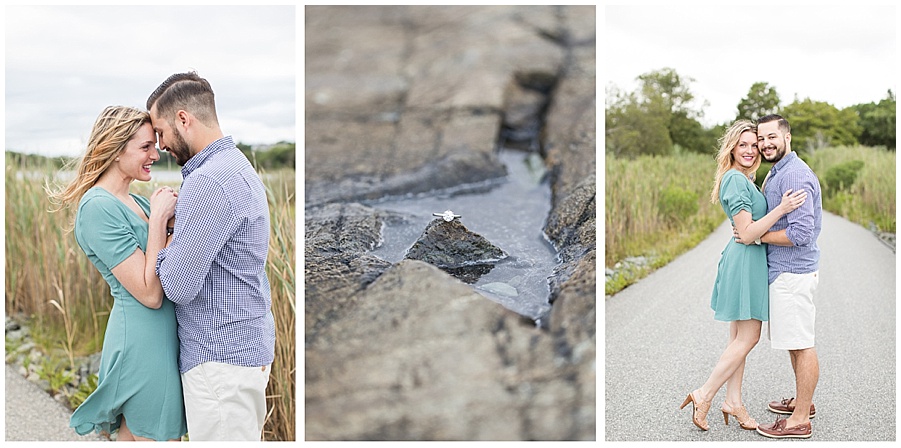 Engagement Photos on Ocean Drive in Newport, Rhode Island with Maria Burton Photography